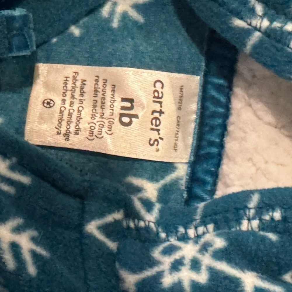 Carter's Teal Snowflake One Piece